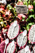 Fruits stand in La Boqueria market, Barcelona Spain