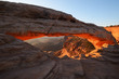 Mesa Arch Glowing at Sunrise