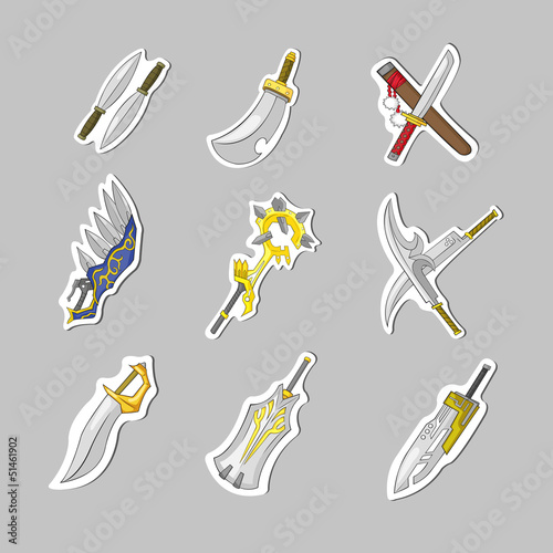 Vector: Creative sword collection set Creative sword collection set