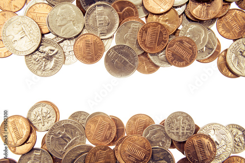 Photo: American coins American coins