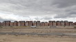 Housing development in Toronto. Car drives by.