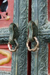 close up of door carvings