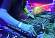 Dj playing the track