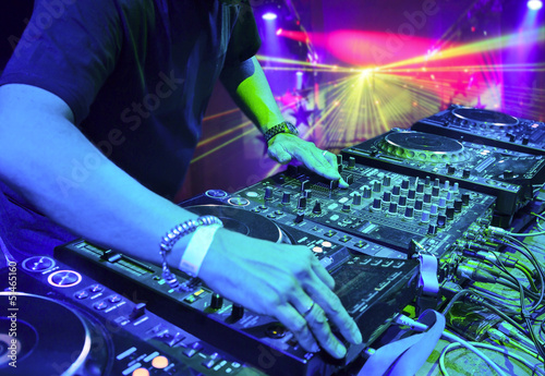 Photo: Dj playing the track Dj playing the track