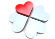 HEART CLOVERLEAF - 3D
