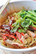 Asian Peking Duck noodle soup