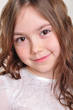 pretty 8 year old girl in white dress