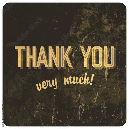 Vector: Thank you words on grunge background. Vector Thank you words on grunge background. Vector