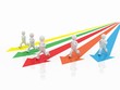 Athletes and the leader of the golden, 3D