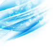abstract wavy blue background with sparkles