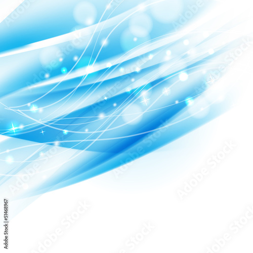 Vector: abstract wavy blue background with sparkles abstract wavy blue background with sparkles