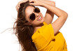 Positive Young Woman In Sungla...