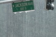 Jackson Boulevard Close Up in Snow