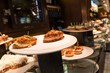 Photo: Traditional basque pinchos on a plate in restaurant Traditional basque pinchos on a plate in restaurant
