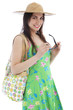 Photo: Young woman in summer attire Young woman in summer attire