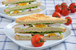 Sandwich mit Ei und Tomaten