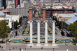 Panoramic View of Barcelona, Spain.