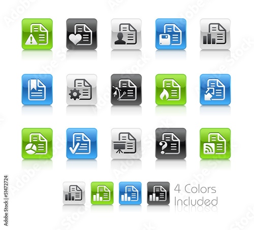Vector: Documents 2 / The vector includes 4 colors in different layers Documents 2 / The vector includes 4 colors in different layers