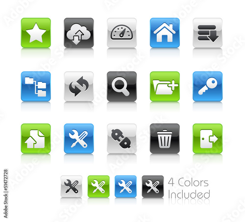 Vector: Hosting / The vector includes 4 colors in different layers Hosting / The vector includes 4 colors in different layers