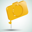 Illustration: camera icon in form of a balloon camera icon in form of a balloon