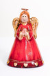 Angel figurine praying and smiling