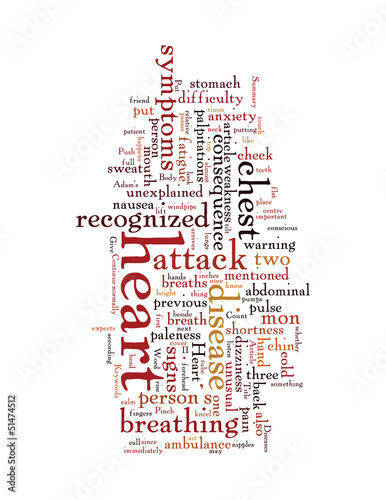 Vector: Heart Diseases Heart attack the most common heart disease II Heart Diseases Heart attack the most common heart disease II