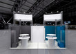 blank exhibition stand