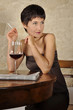 donna vino fumo
