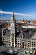 München Panorama mit Blick auf das Rathaus