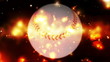 Baseball cosmic burn Looping Animated Background