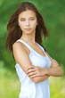 Photo: portrait of young pensive girl portrait of young pensive girl