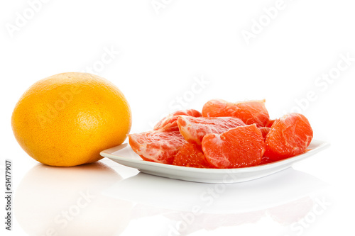 Photo: grapefruits. grapefruit isolated on white background grapefruits. grapefruit isolated on white background