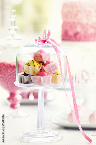 Photo: Fondant fancies Fondant fancies