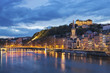 river saone at night