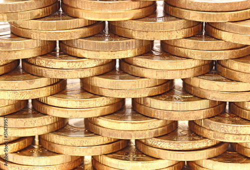 Photo: Background from coins Background from coins