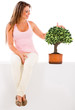 Photo: Woman nurturing a tree Woman nurturing a tree
