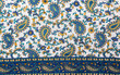 Seamless background with beautiful batik flowers fabric patterns