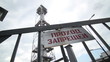 sign saying "access denied" at the chemical plant