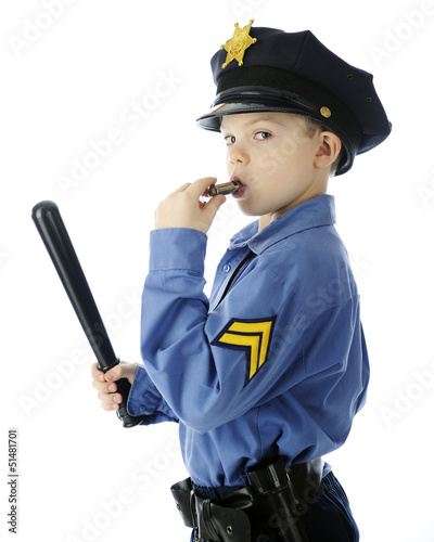 Photo: Little Whistle Blower Cop Little Whistle Blower Cop