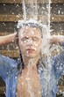 Portrait of a young man in the water