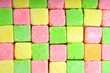 Multicolor sugar lumps background