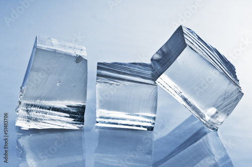 Photo: Three ice cubes Three ice cubes