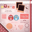 Scrapbooking Set: I love you