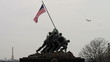 Iwo Jima Memorial Plane in background overcast day 30 FPS