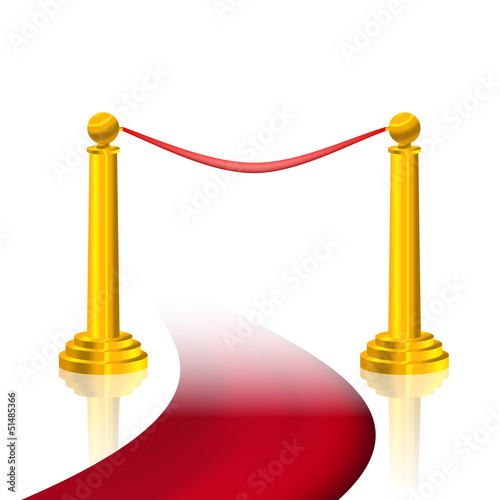 Vector: red carpet and golden fence red carpet and golden fence