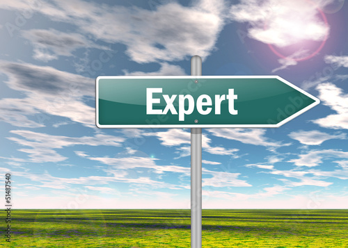 Illustration: Signpost "Expert" Signpost "Expert"