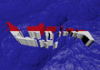 Indonesia map flag in abstract ocean illustration
