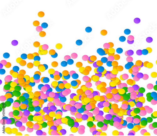 Vector: Colorful vector confetti on blue background Colorful vector confetti on blue background