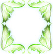 nature painting floral frame