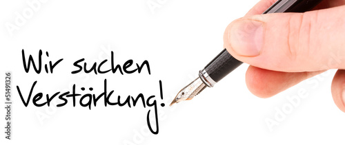 Photo: Wir suchen Verstärkung Wir suchen Verstärkung
